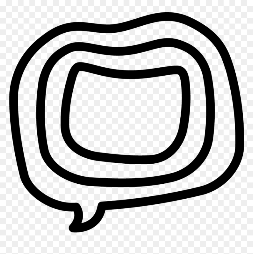 Sm New Logo-blk Icon - Line Art, HD Png Download - speech icon png