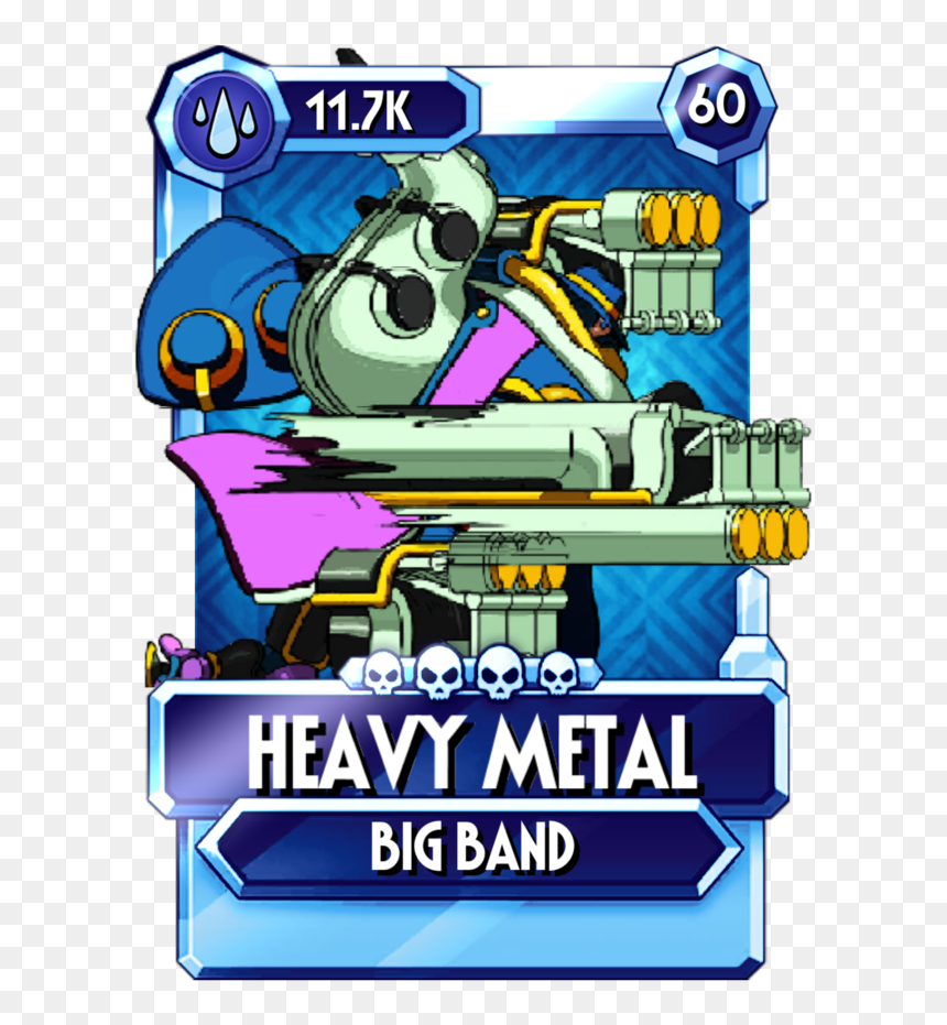 Skullgirls Big Band Megalovania, HD Png Download - heavy metal png