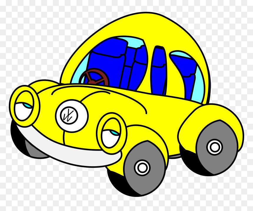 Sleepy Vw Beetle Clip Arts - Yellow Beetle Cartoon, HD Png Download - sleepy png