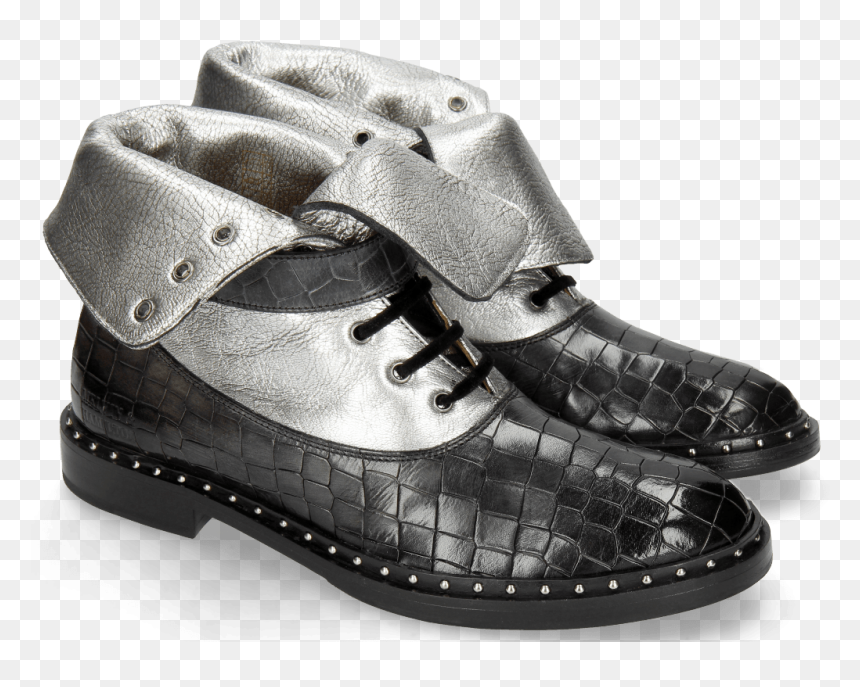 Ankle Boots Sally 81 Crock London Fog Nappa Aztek Silver - Work Boots, HD Png Download - nappa png