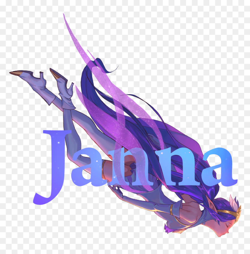 Star Guardian Janna Promo League Of Legends Artwork - League Of Legends Star Guardian Quote, HD Png Download - janna png