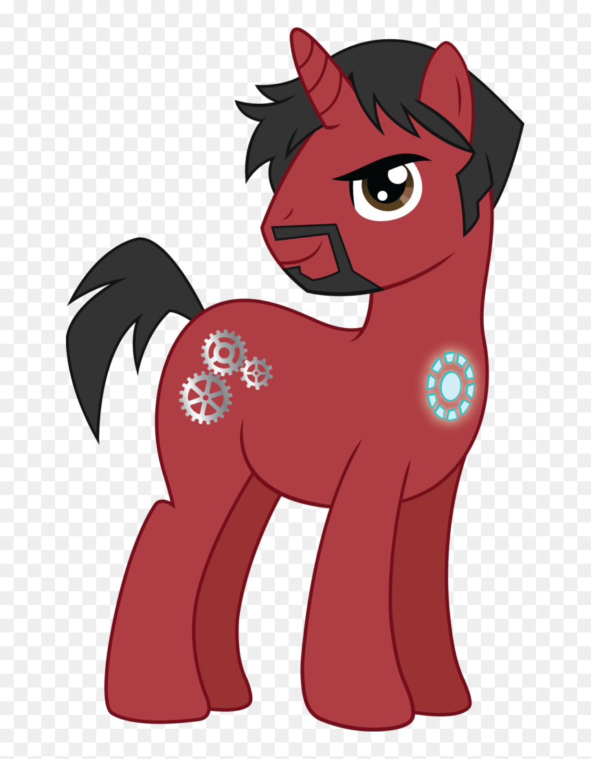 Arc Reactor Artist Icantunloveyou Facial Hair - Iron Man Pony, HD Png Download - stark png