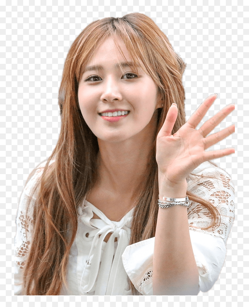 Girls Generation Kwon Yuri Waving Clip Arts - Kwon Yuri, HD Png Download - waving hand png