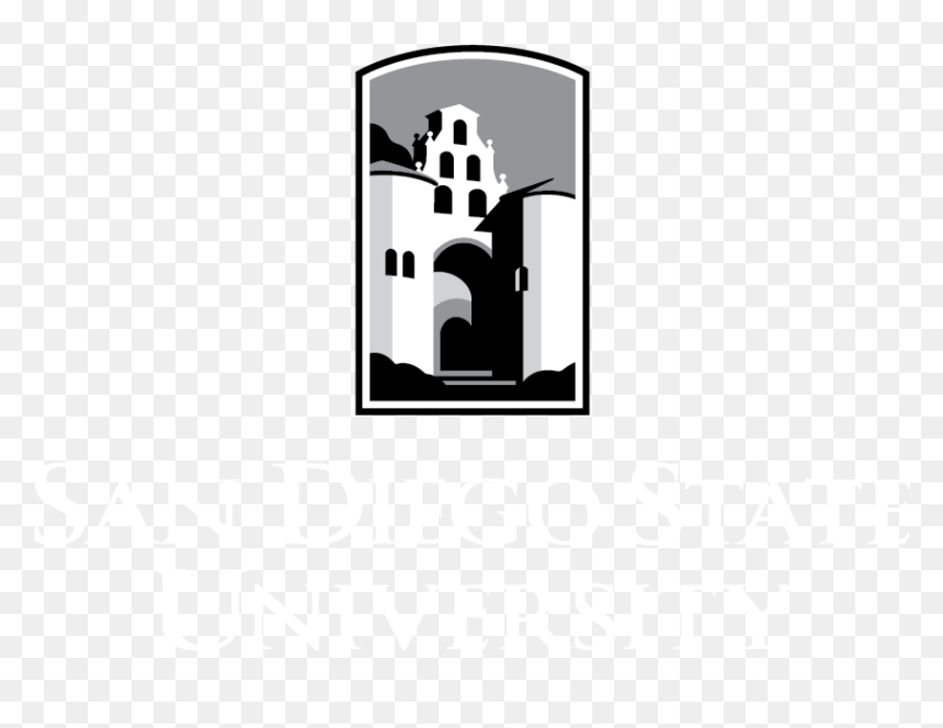 San Diego State University Black And White, HD Png Download - reverse png