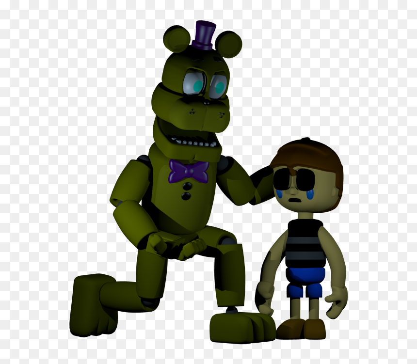 Fredbear Comforting Bite Victim - Cartoon, HD Png Download - fredbear png