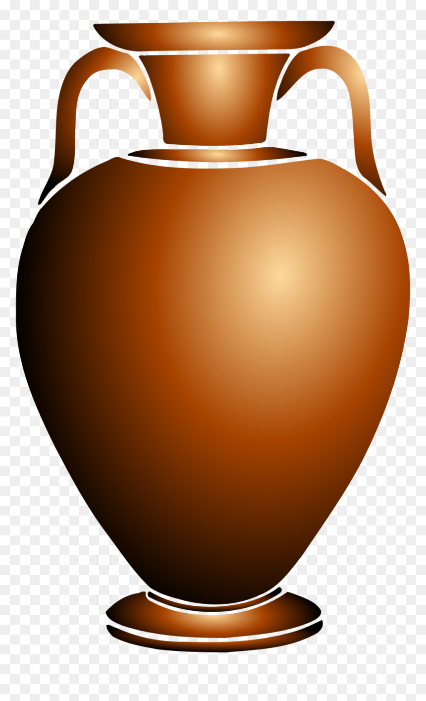 Vase Urn Ceramic Pottery - Clip Art Pottery, HD Png Download - urn png