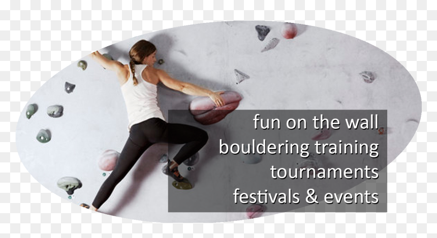 Bouldering Programs - Woman Rock Climbing, HD Png Download - rock wall png