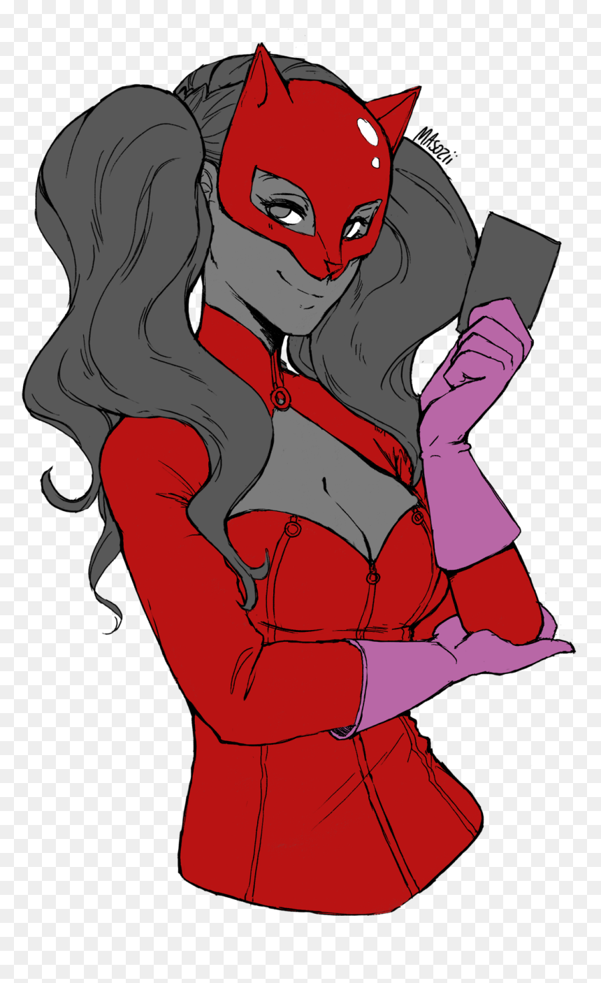 Ann Takamaki Aka Panther - Cartoon, HD Png Download - ann takamaki png