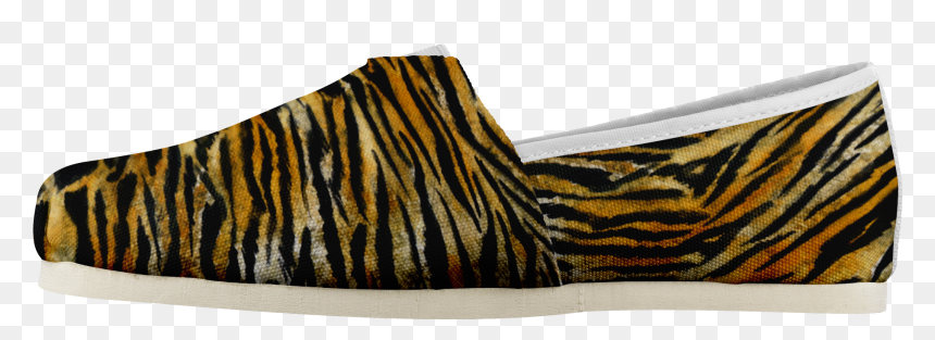Saki Orange Bengal Tiger Stripe Women"s Comfy Flats, HD Png Download - tiger stripe png