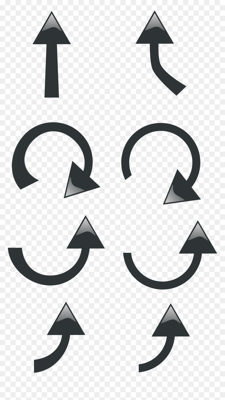 Set Of Black Arrows Clip Arts - Black Arrows, HD Png Download - black arrows png