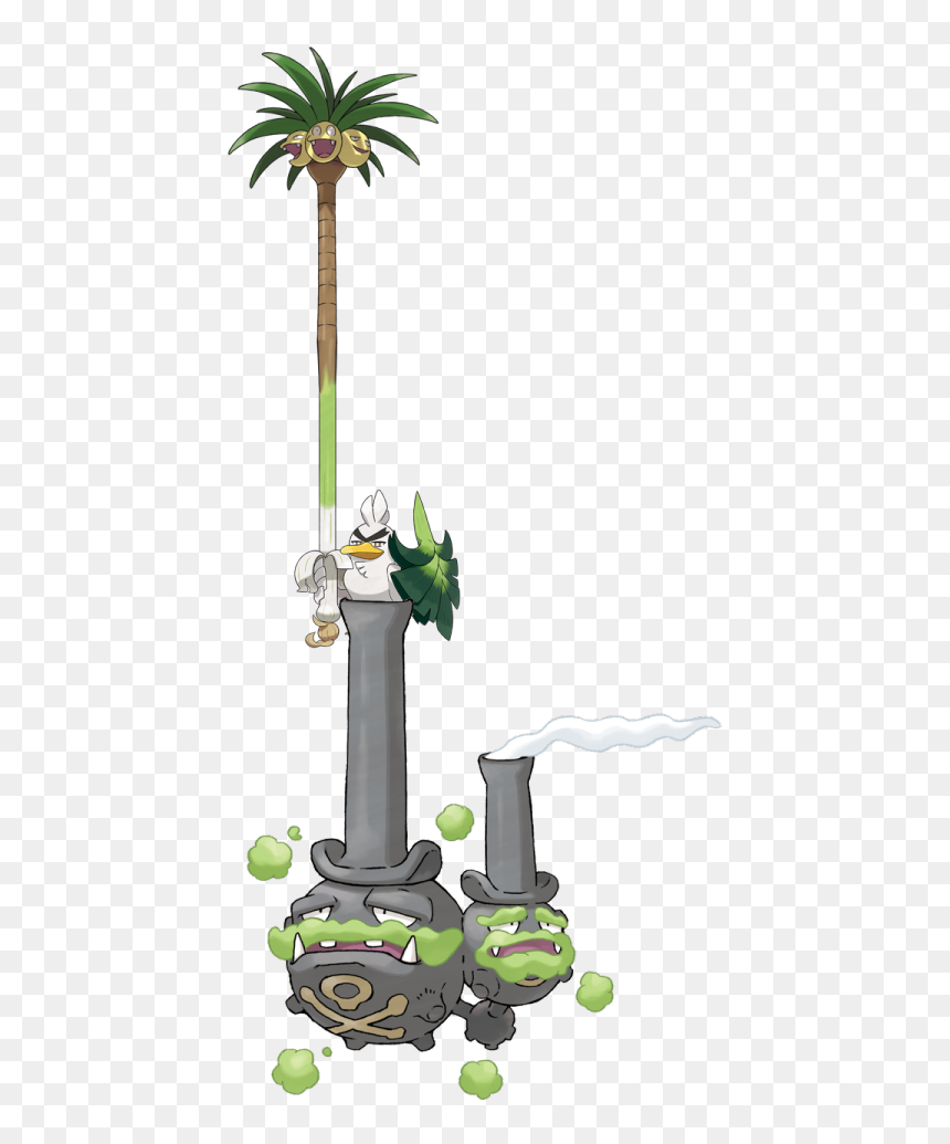 Image - New Weezing Pokemon, HD Png Download - exeggutor png