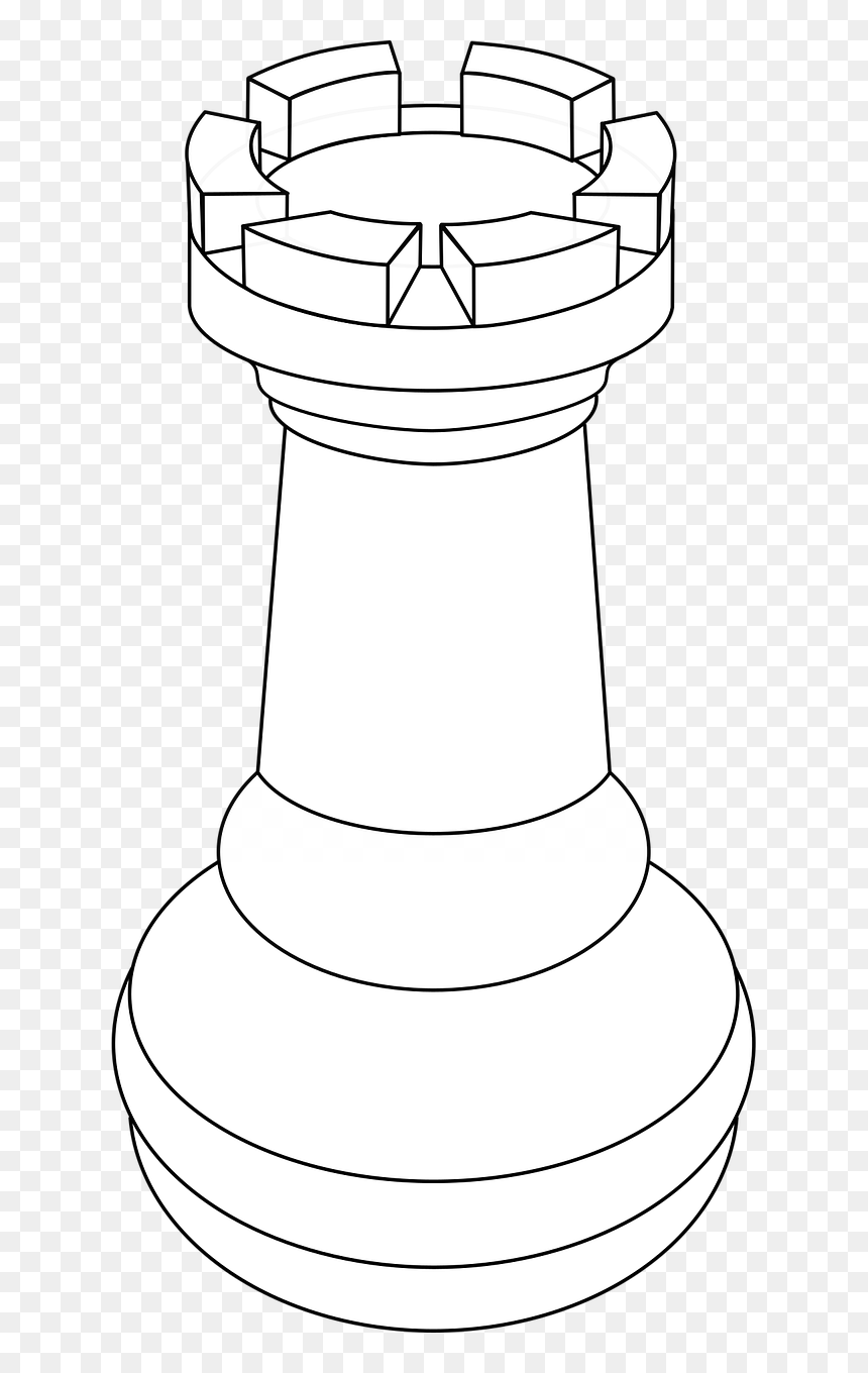 Line Art, HD Png Download - rook png