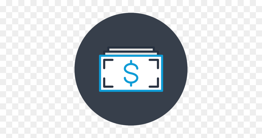 An Icon Of Dollar Bills - Circle, HD Png Download - dollar bill icon png