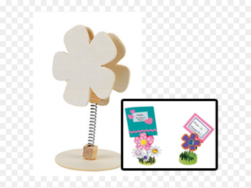 Diy Wood Flower Recipe Card Holders - Floral Design, HD Png Download - recipe card png