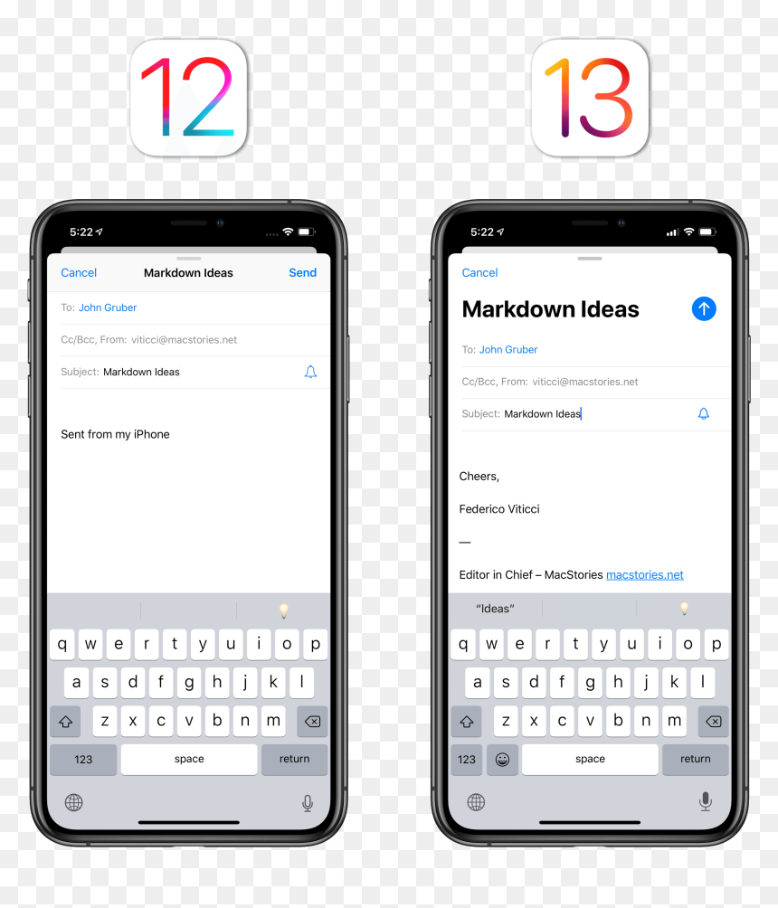 The New Composer Interface In Mail - Ios 13 Segmented Control, HD Png Download - trash emoji png