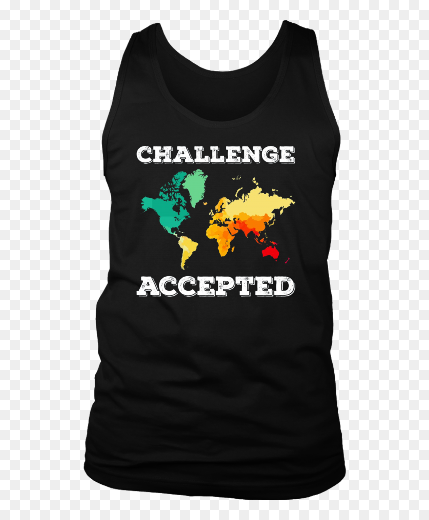Challenge Accepted Map T Shirt - April Girl Birthday Shirts, HD Png Download - challenge accepted png