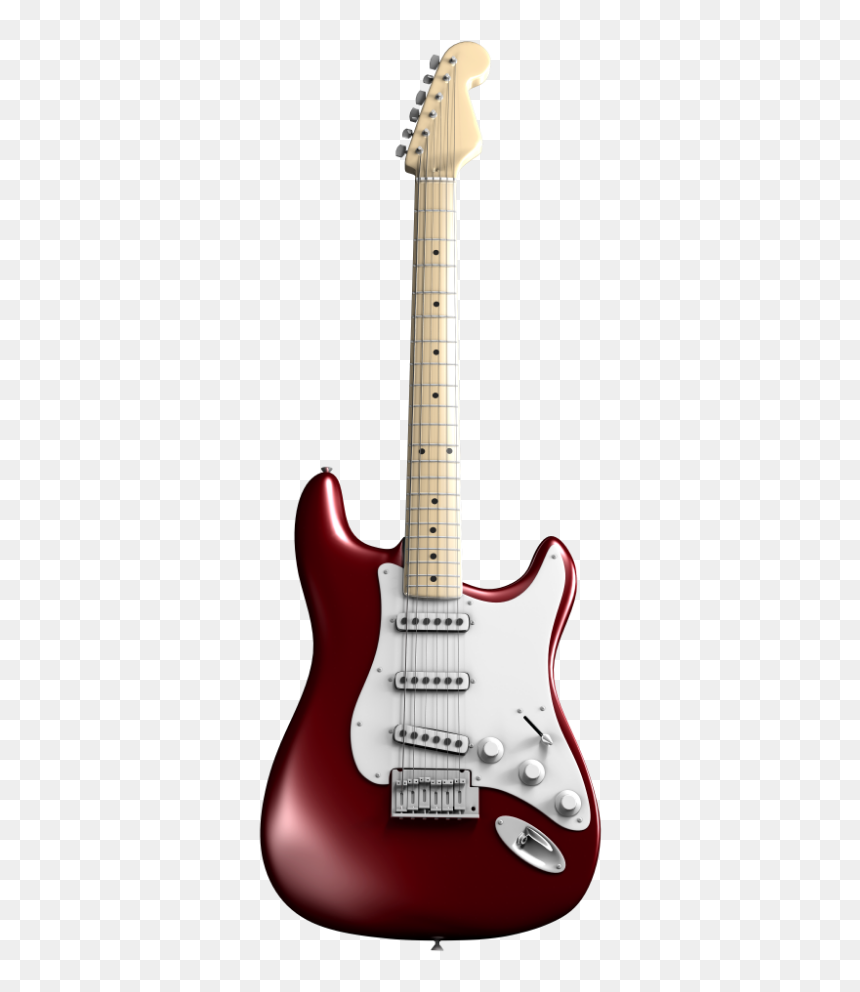 Red And White Fender Stratocaster, HD Png Download - heavy metal png