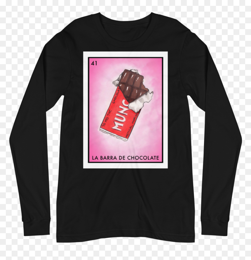La Barra De Chocolate Printfile Front Mockup Front - Long-sleeved T-shirt, HD Png Download - barra png