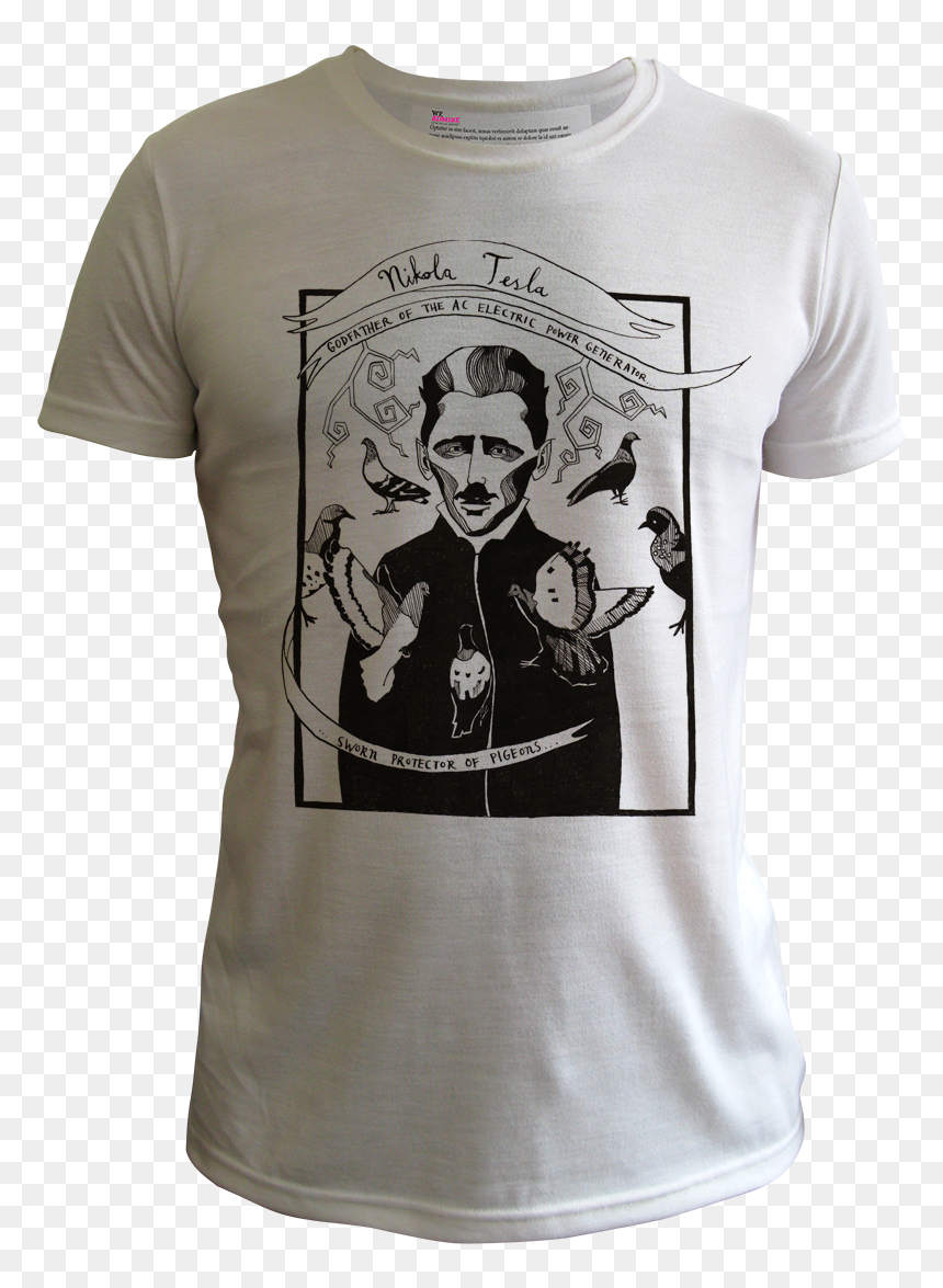 Nikola Tesla Men White - Nikola Tesla, HD Png Download - nikola tesla png