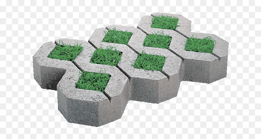 Concrete Turf Pavers, HD Png Download - pavers png