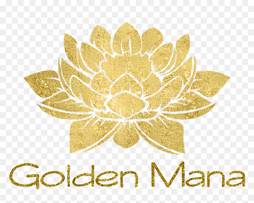 Webpages - Gold Lotus Flower Png, Transparent Png - mana png
