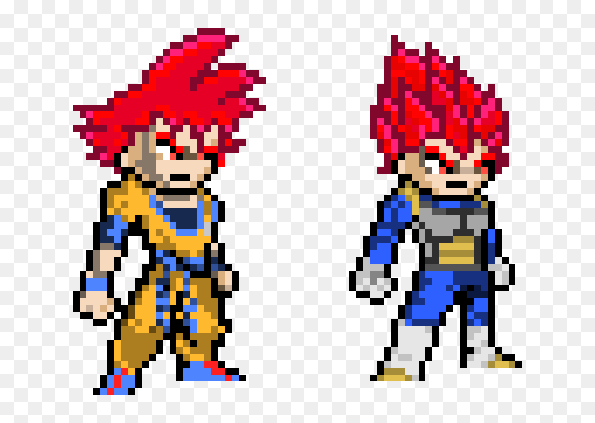 Goku Clipart , Png Download - Goku And Vegeta Pixel, Transparent Png - flying nimbus png