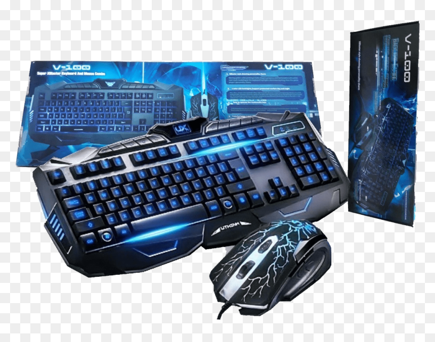 Kit Mouse E Teclado , Png Download - V 100 Keyboard And Mouse, Transparent Png - teclado png