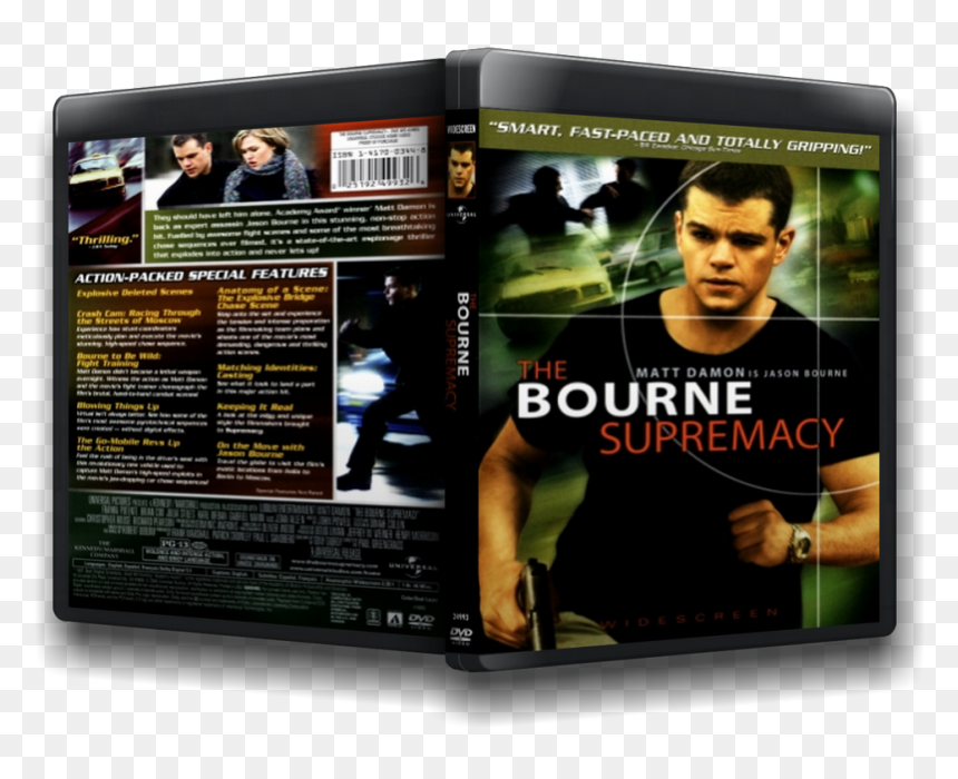 Bourne Supremacy 2004 Dvd Cover , Png Download - Bourne Supremacy 2004, Transparent Png - jason bourne png