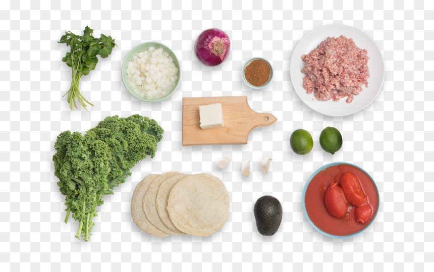 Pork & Hominy Pozole With Avocado & Crispy Tortilla - Superfood, HD Png Download - pozole png
