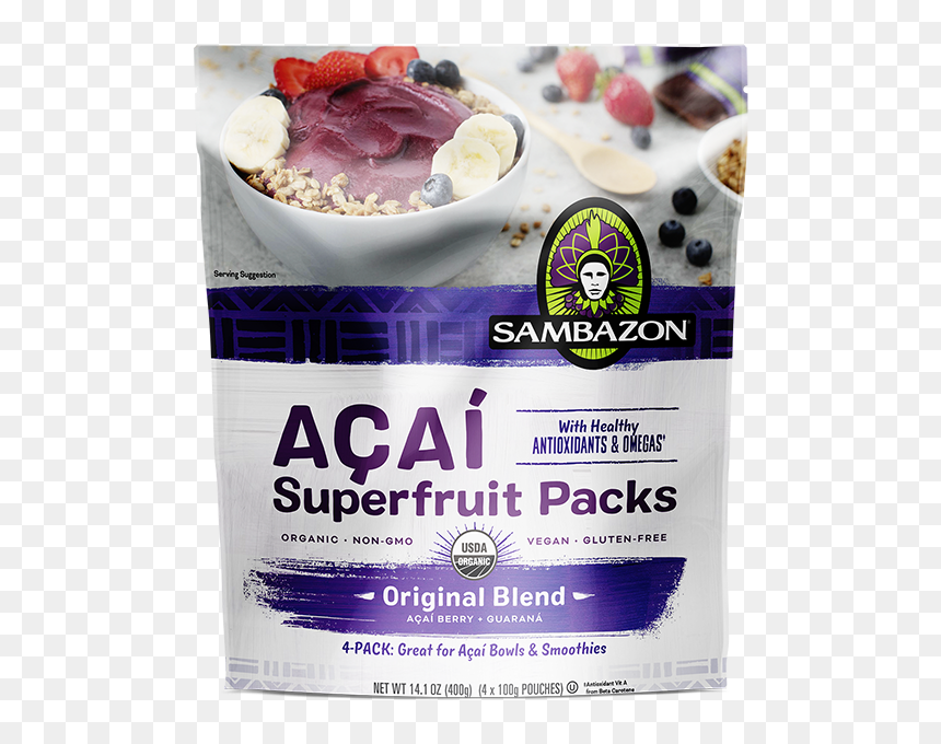 Sambazon Acai Frozen Packets, HD Png Download - acai png