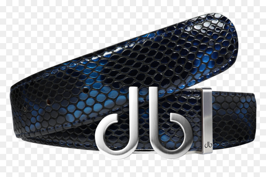 Shiny Snakeskin Texture Belt Blue & Black With Brushed, HD Png Download - blue texture png