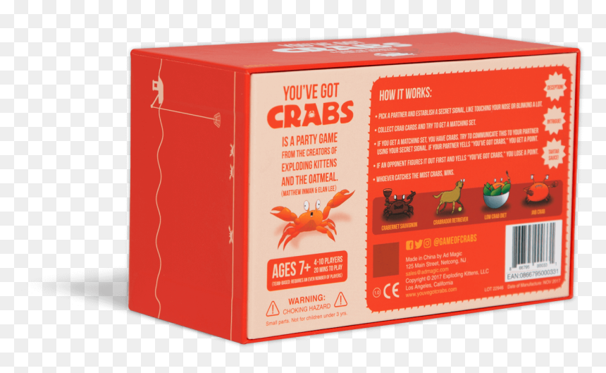 You"ve Got Crabs - Box, HD Png Download - crabs png