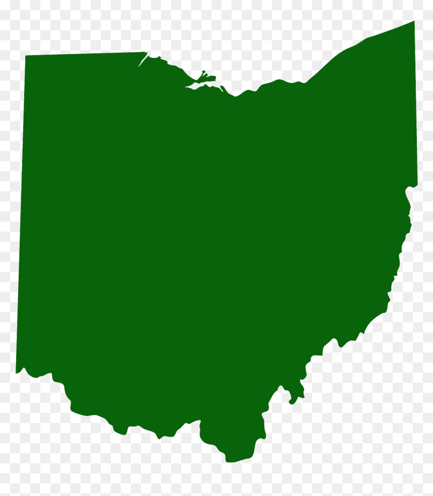Ohio Map Silhouette - 2016 Ohio Precinct Election, HD Png Download - ohio shape png