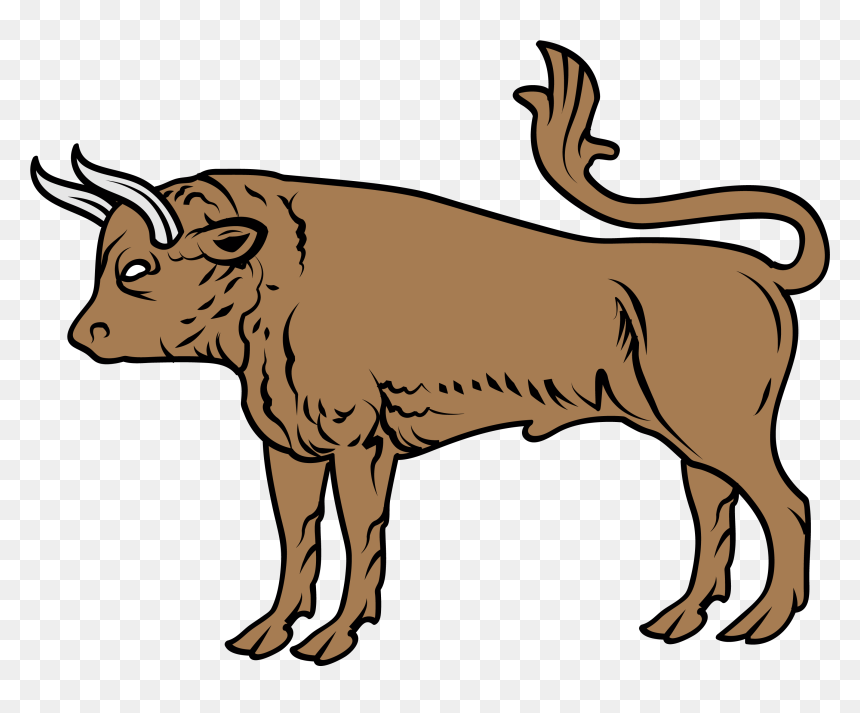 Bulls Clipart Coat Arm - Coat Of Arms Bull, HD Png Download - ox png