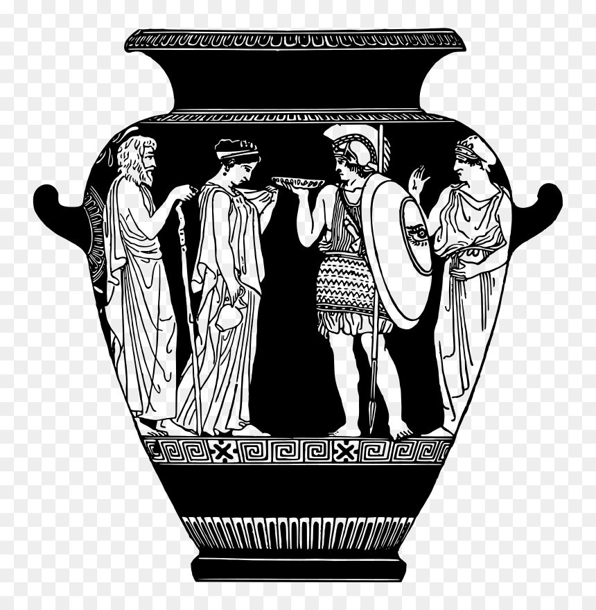 Greek Vase - Illustration, HD Png Download - urn png