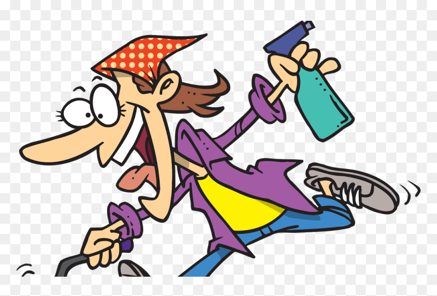 Cleaning The House Clipart, HD Png Download - house cleaning png