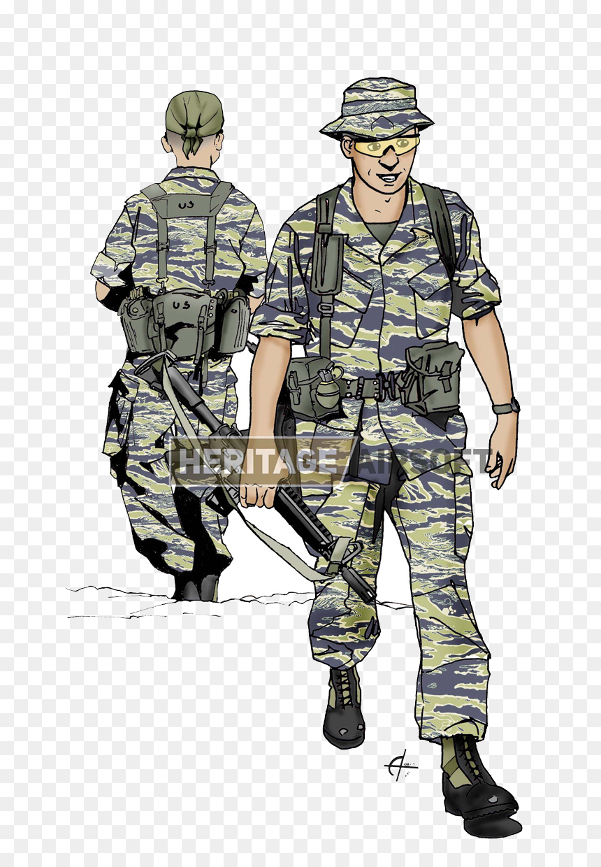 Force Speciale Us Vietnam, HD Png Download - tiger stripe png