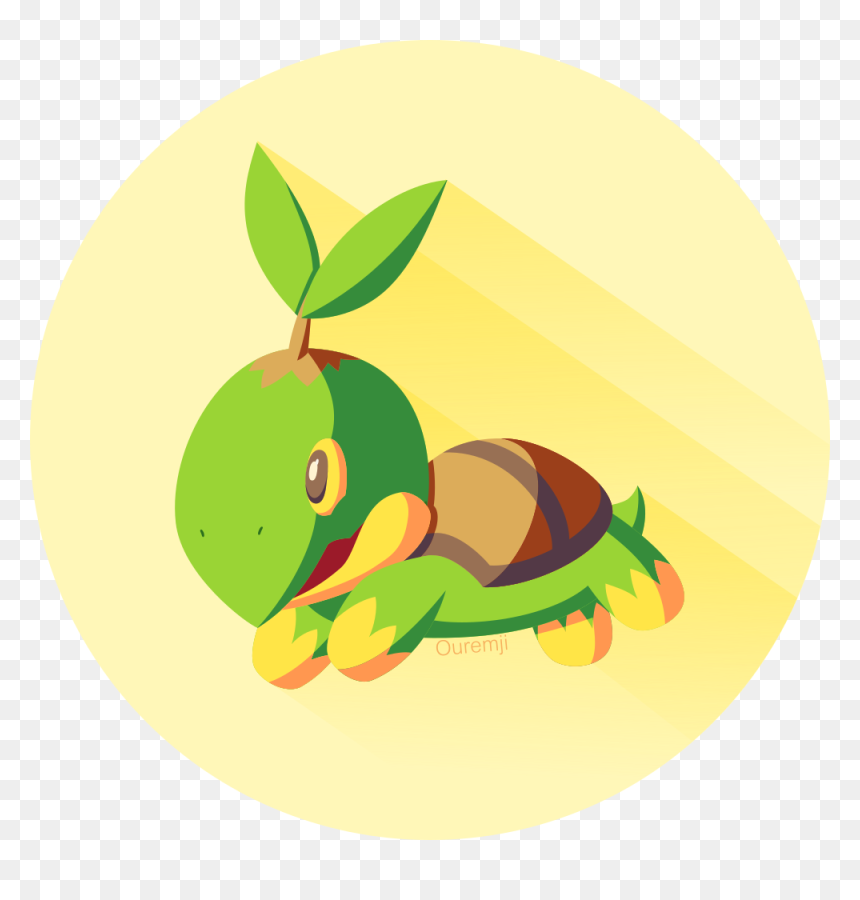 Turtwig By Ouremji - Illustration, HD Png Download - turtwig png