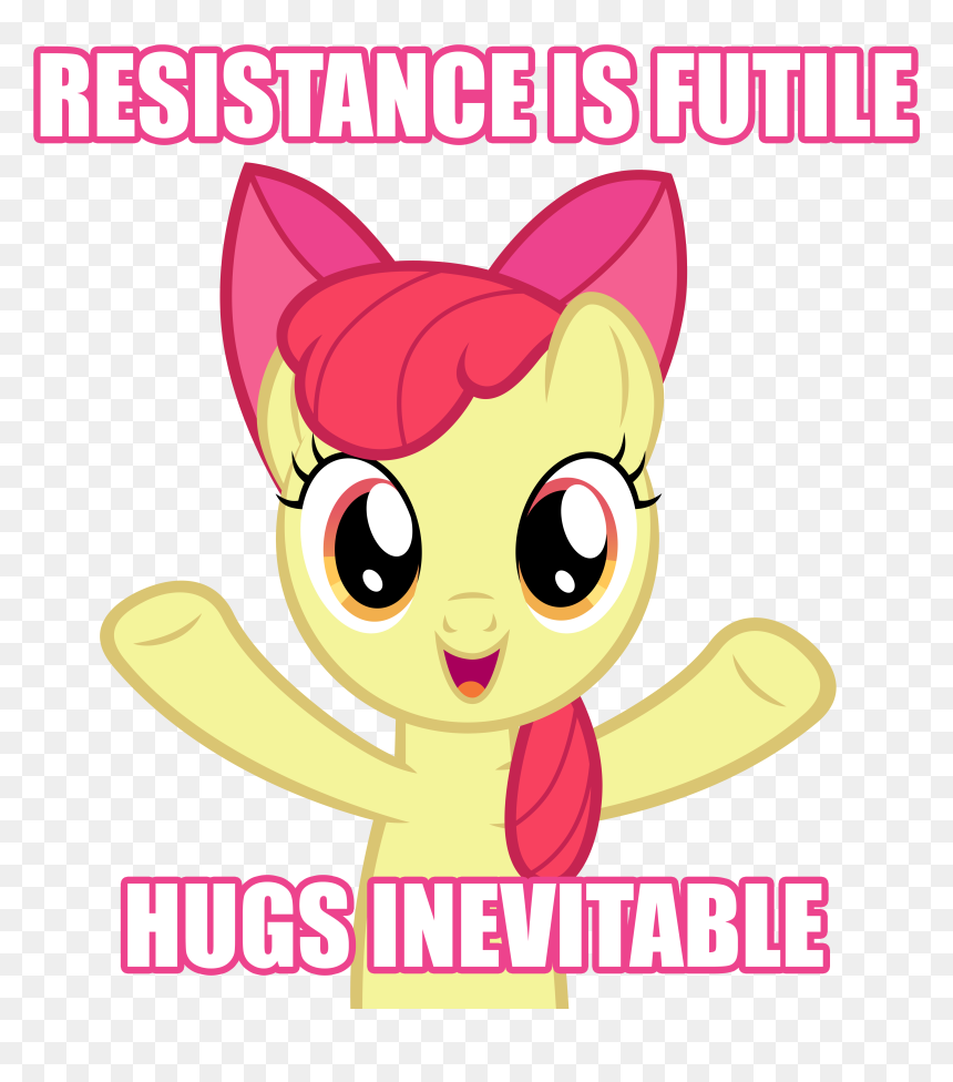 Resistanceis Futile Hugs Inevitable Pinkie Pie Twilight - Mlp Resistance Is Futile, HD Png Download - smorc png