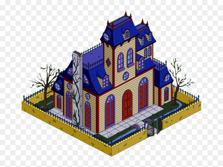 Bad Dream House The Simpsons, HD Png Download - abandoned house png