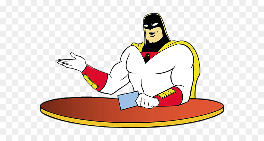 Space Ghost At The Table - Space Ghost Coast To Coast Png, Transparent Png - space ghost png