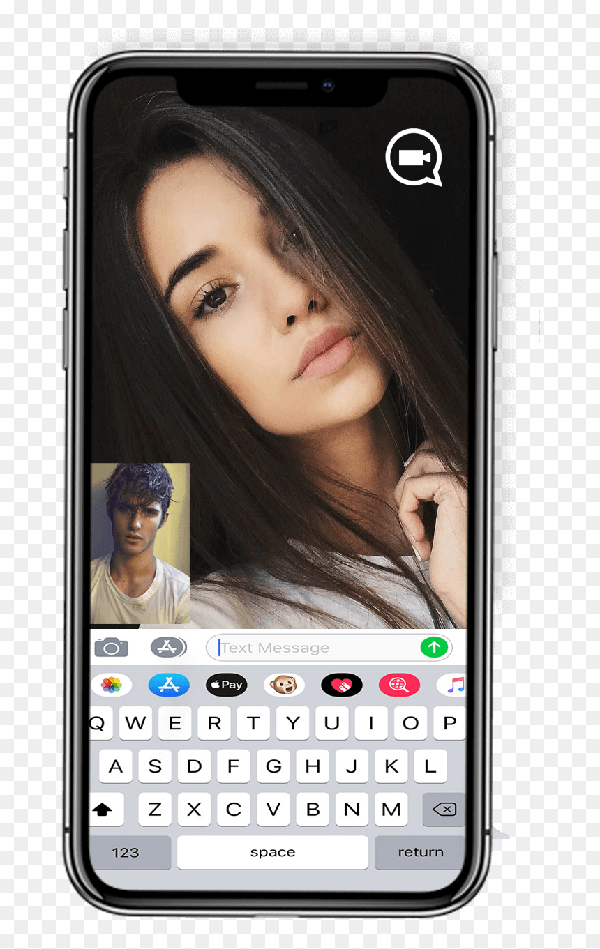 Selfie Mädchen Braune Haare, HD Png Download - omegle png