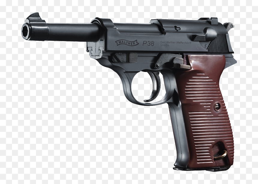 Walther P38 Bb Pistol 400 Fps - Walther P38 Transparent, HD Png Download - fps gun png