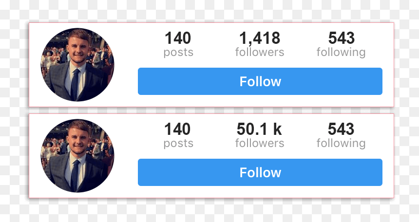 Before And After Free Followers On Instagram - Instagram Followers Before And After, HD Png Download - followers png
