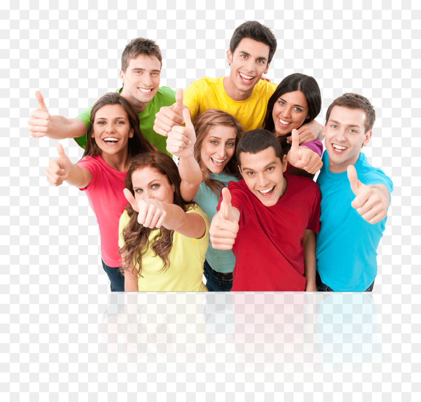 People With Thumbs Up, HD Png Download - omegle png