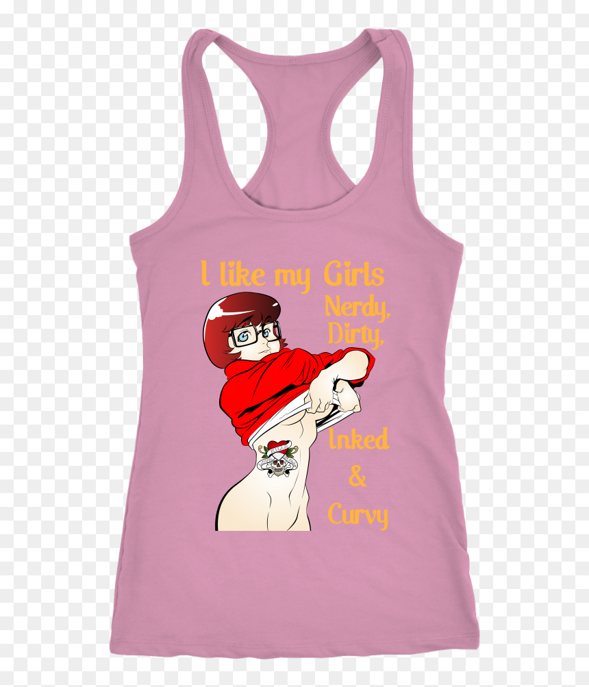Nerdy Dirty Inked And Curvy Fitness Workout Velma - Cartoon, HD Png Download - velma png