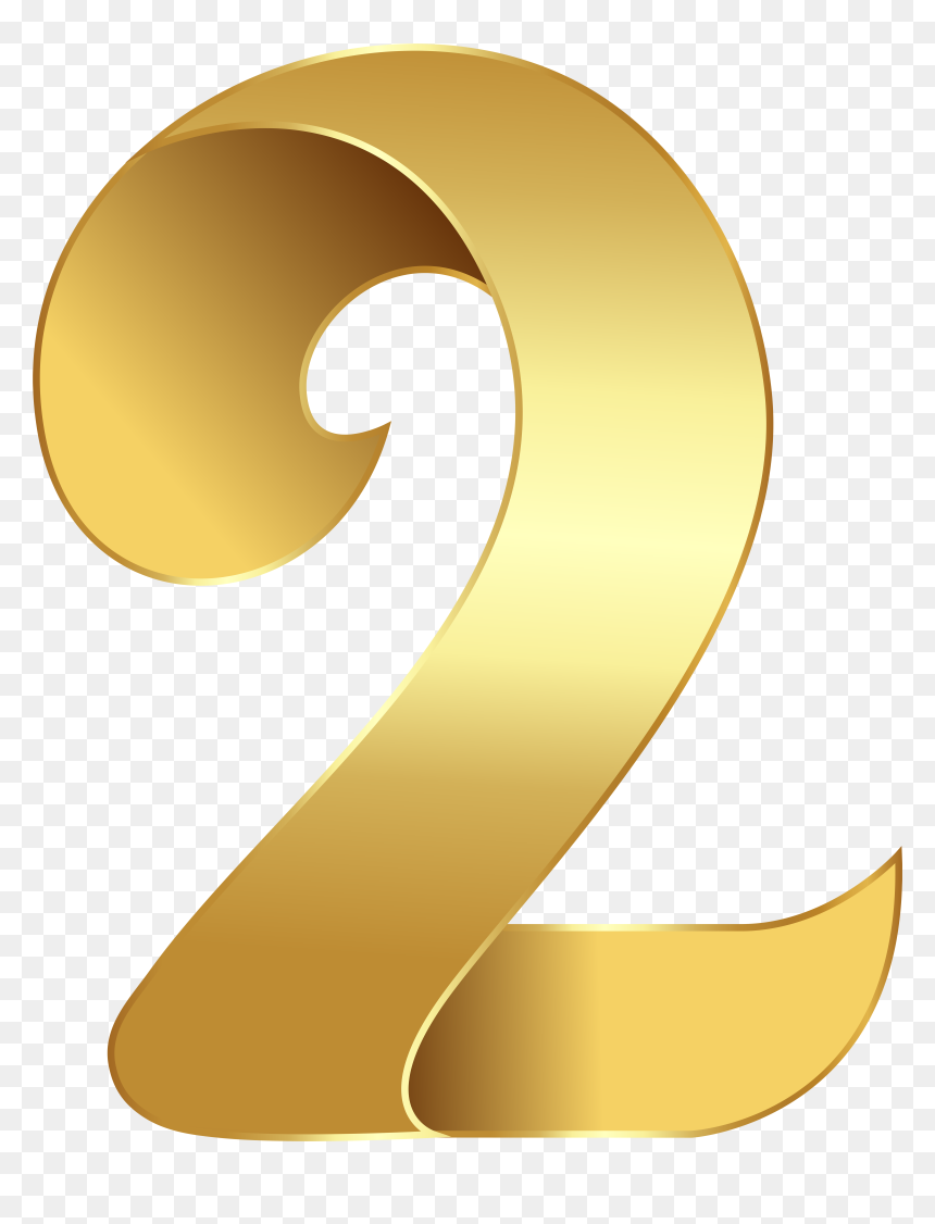 Number 6 Clipart Golden, HD Png Download - gold numbers png