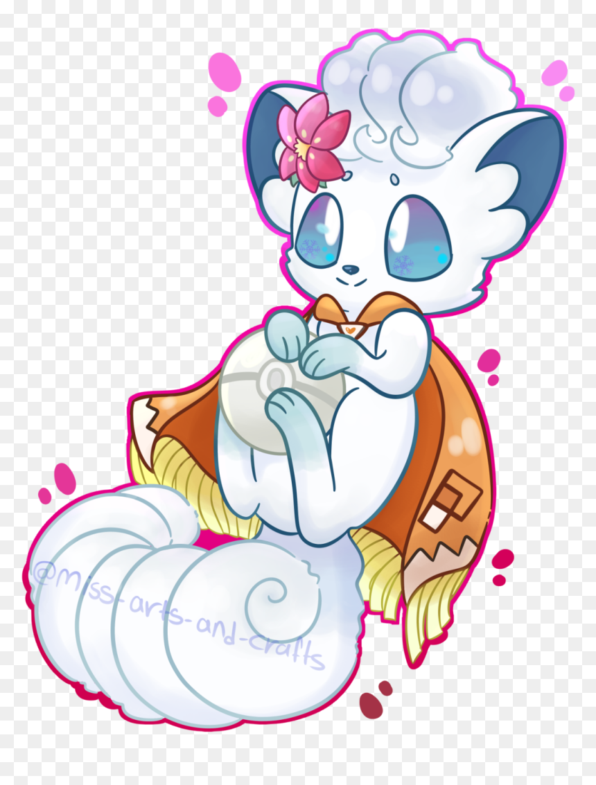 Cartoon, HD Png Download - alolan vulpix png