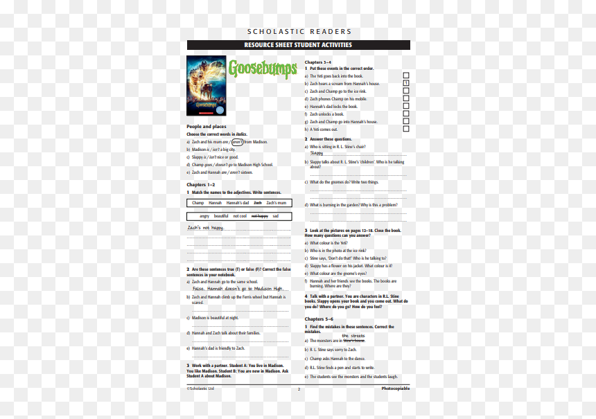 Document, HD Png Download - goosebumps png