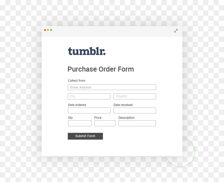 Tumblr Purchase Order Form Example"
 Class="lazyload - Form, HD Png Download - png tumblr text